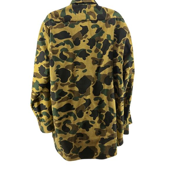 Vintage Key Imperial Sanforized Frogskin Camo Button Front Mens XL - Picture 7 of 7